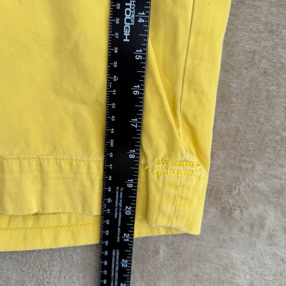 Polo Ralph Lauren Chino Shorts Mens 36 Yellow Pockets Drawstring 10" Classic - Picture 13 of 16